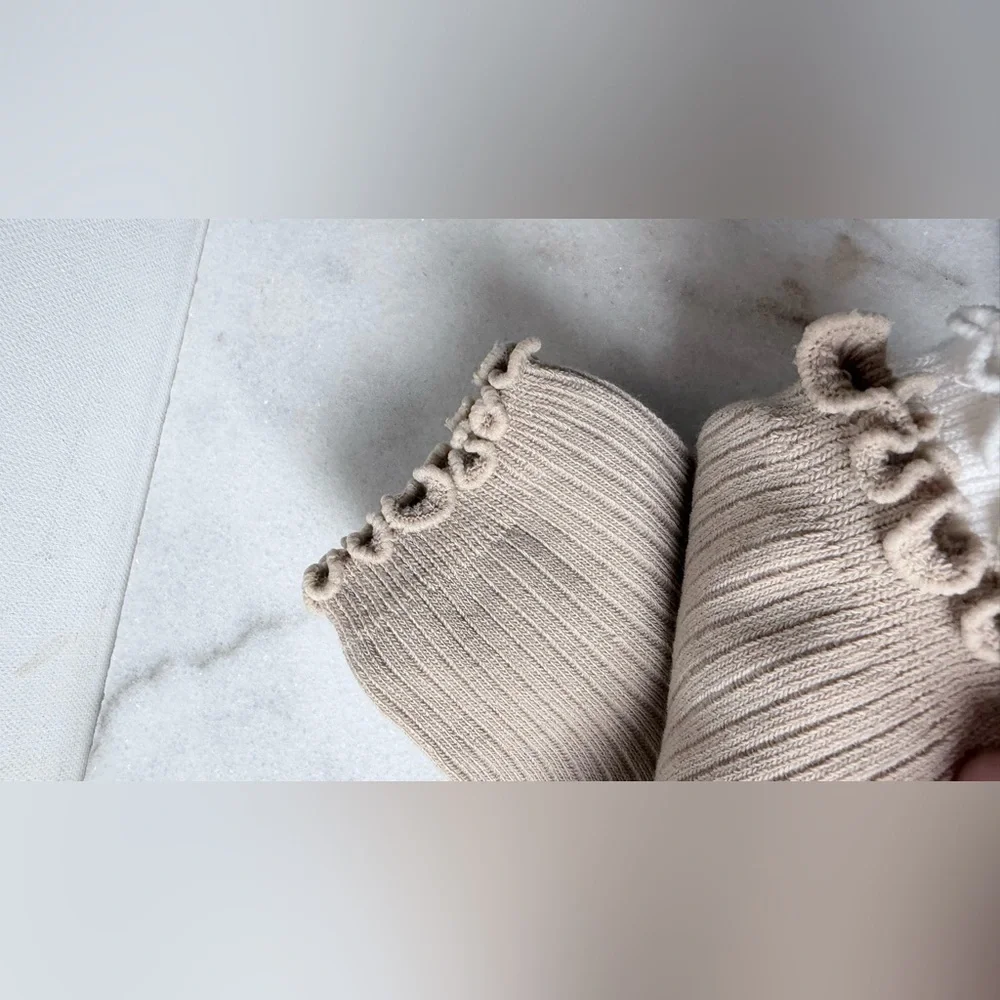 Kensie White & Tan Quarter Sock 5-Pack